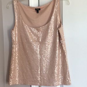 EUC Talbots sequined shell, size medium
